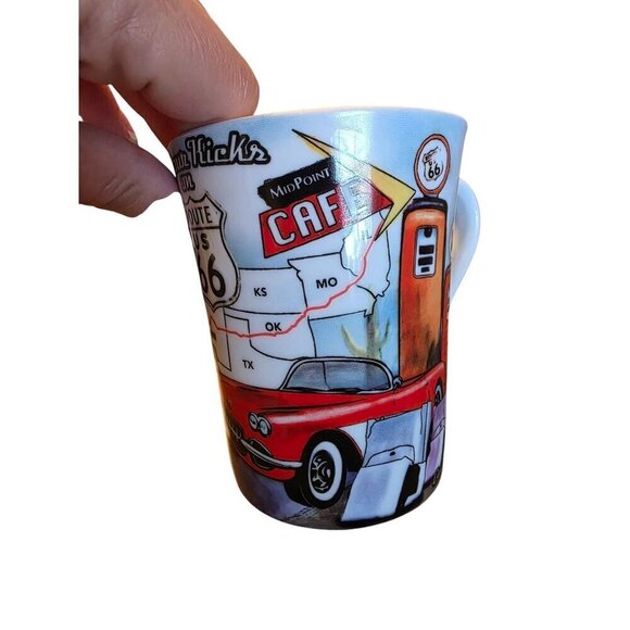 Route 66 Mug Get Your Kicks Cadillac Ranch Motorcycle Car Retro Design Coffee Te - Picture 8 of 16